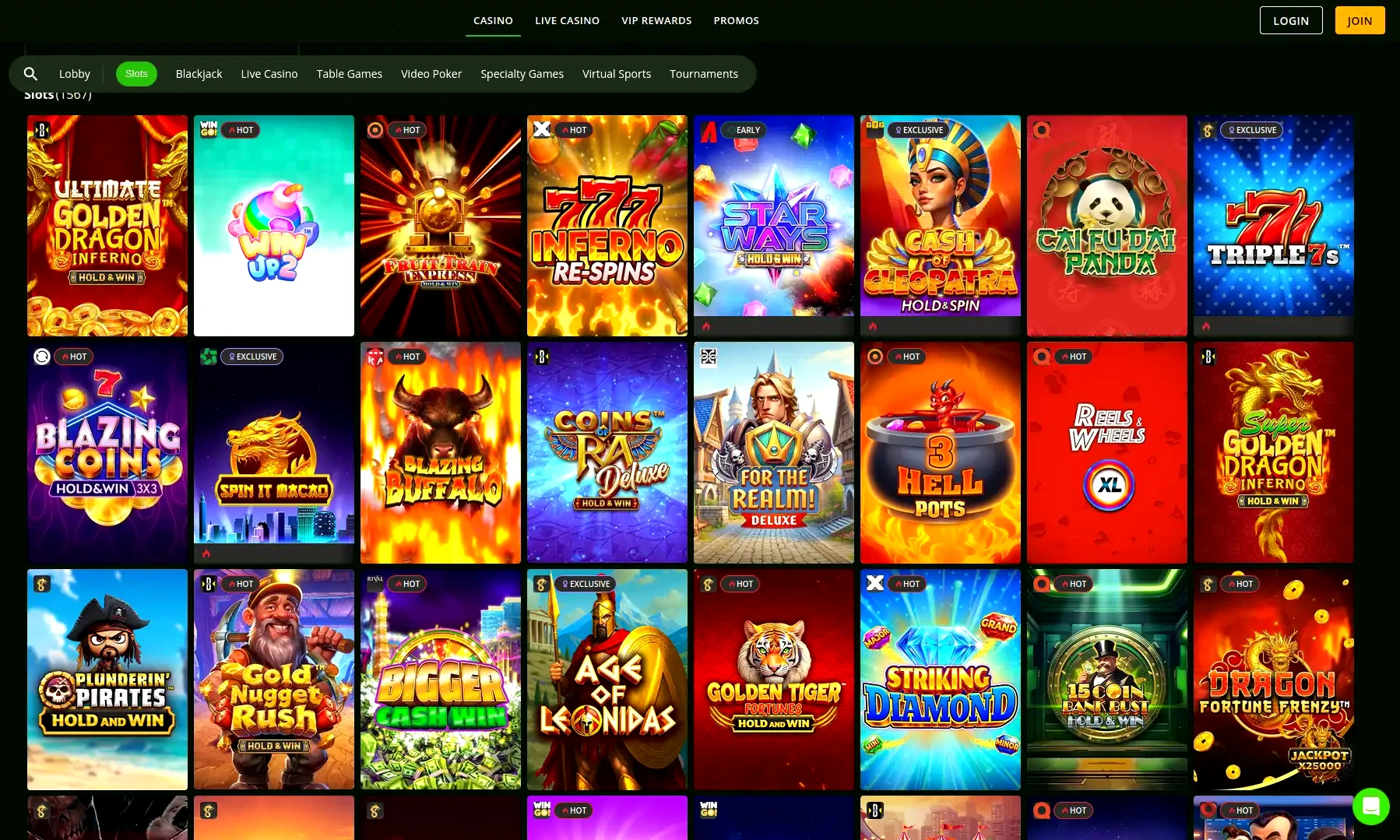Dragonia Casino Mobile App Ansicht auf Smartphone